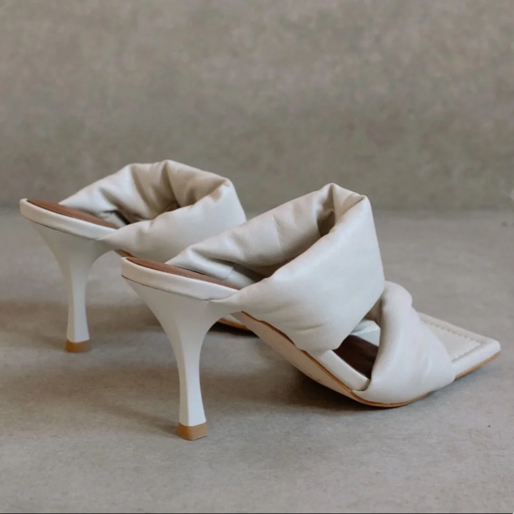 Twist Strap Heel by Alohas Brand New Size 38 - Picture 3 of 6